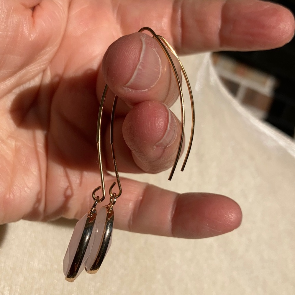 Rose Quartz Dangles - Picture 5 of 11
